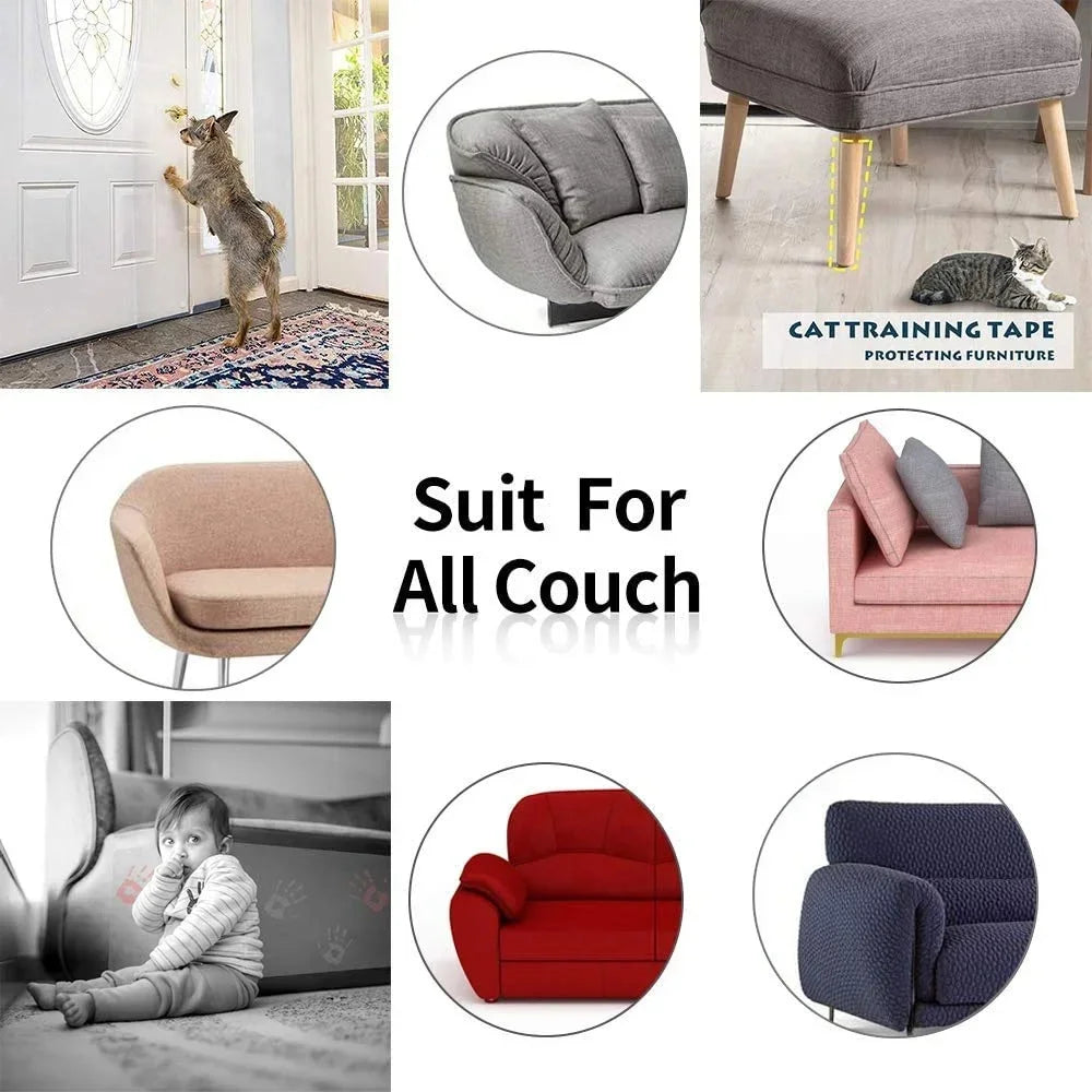 Cat Scratch Sofa Protectors – Self-Adhesive Furniture Guard Pads