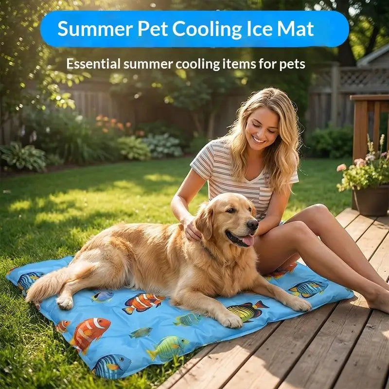 OasisHaven Pet Cooling Mat – Self-Cooling Gel Pad for Dogs & Cats