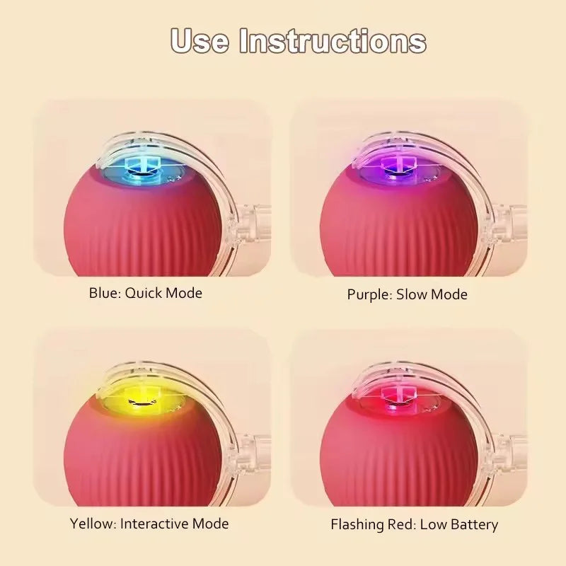 Smart Interactive Pet Ball – Self-Playing Electronic Toy for Dogs & Cats